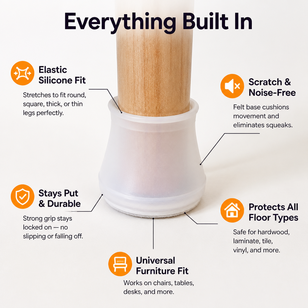 SubliGuard™ — Silent, Scratch-Free Floors with a Perfect Furniture Hug Every Time