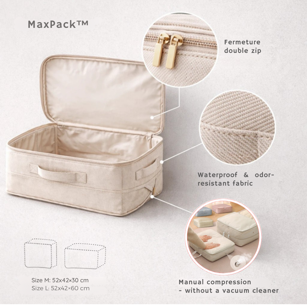 MaxPack™ — Crush Clutter Fast and Shield Your Belongings with Tough, Waterproof Compression
