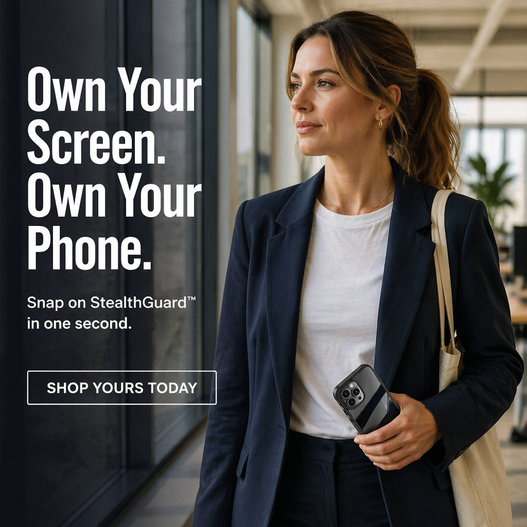 StealthGuard™ Privacy Armor — Block Screen Peepers and Guard Both Sides in Seconds