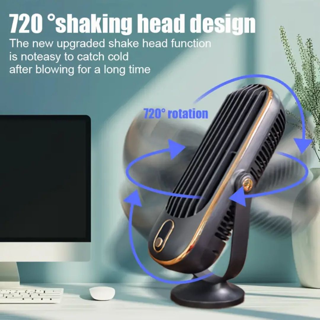 Rechargeable Battery Desk Fan – Quiet USB Operation