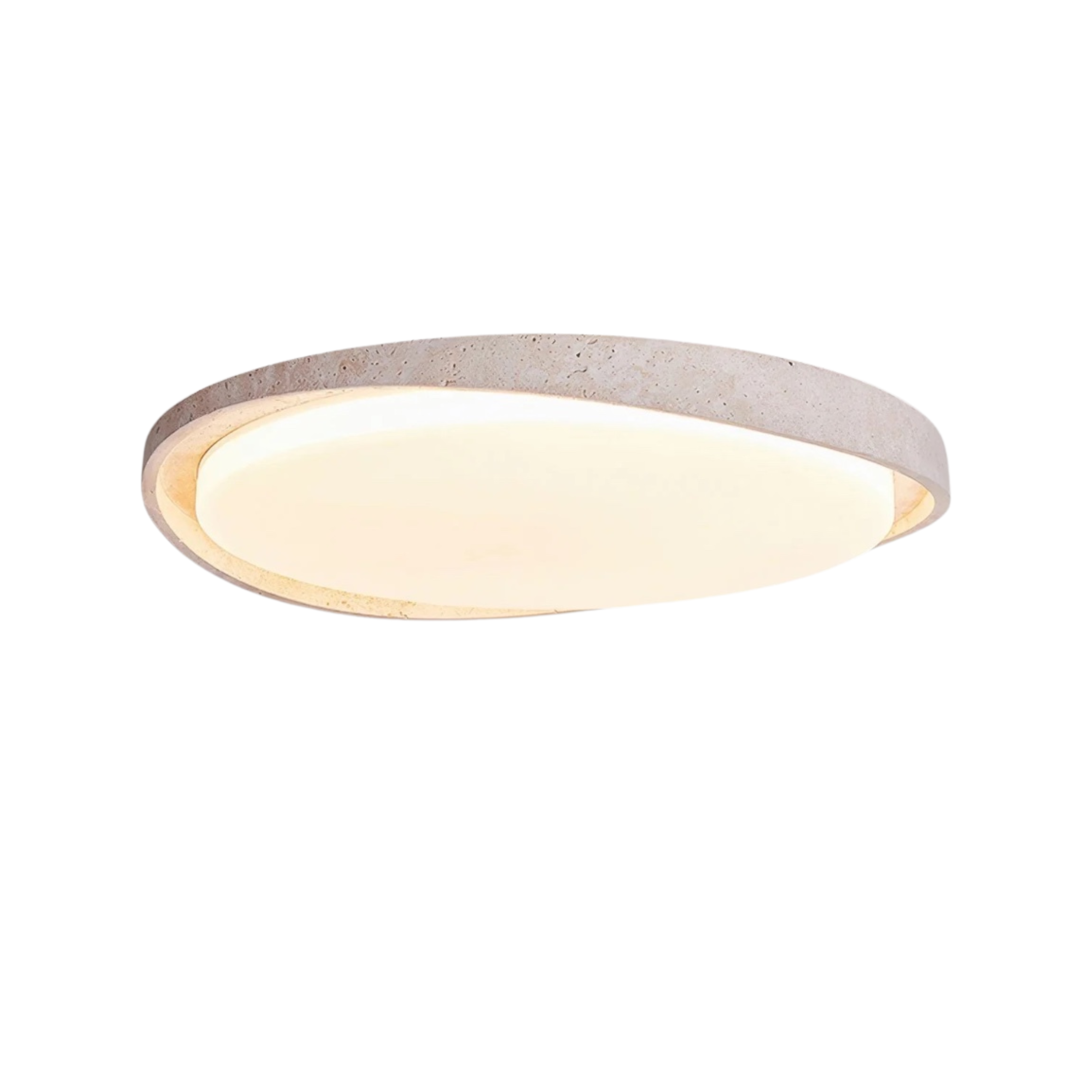 Ceiling Light in Stone Finish – Gentle, Uniform Illumination