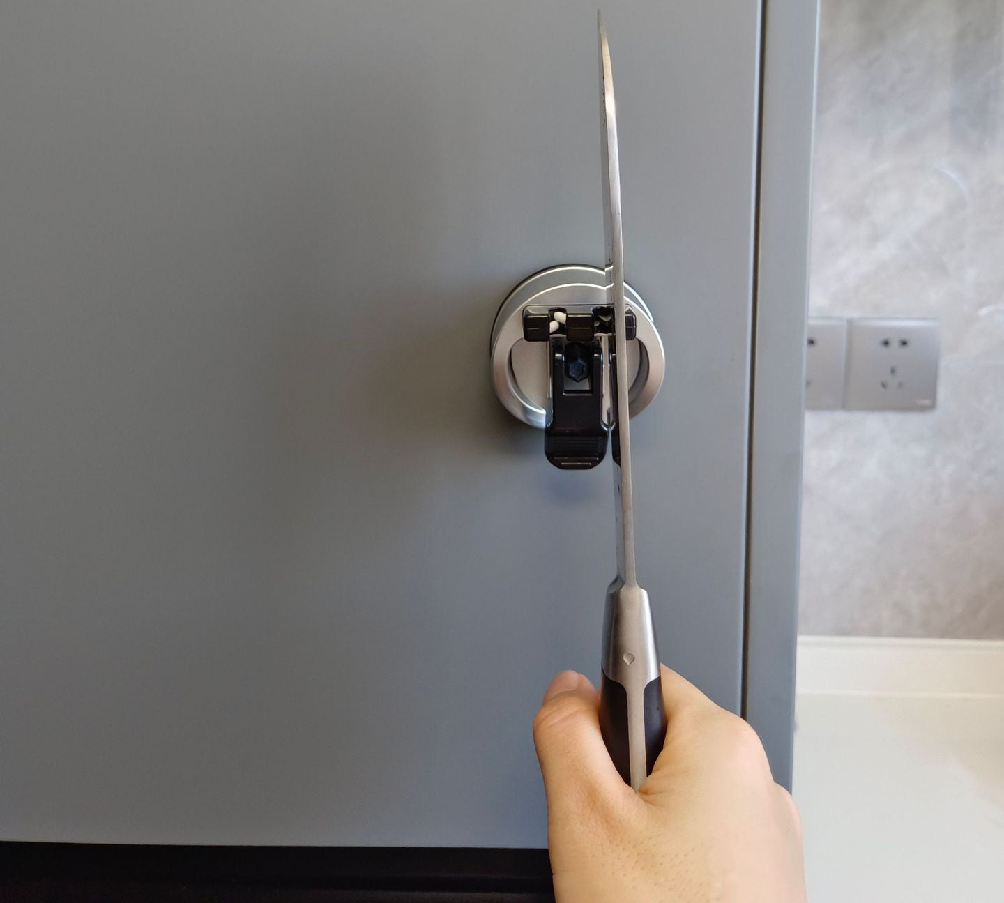 Knife Sharpener | Precision Razor Edge | Dual-Stage Sharpening System | Includes Suction Base | UltraSharp