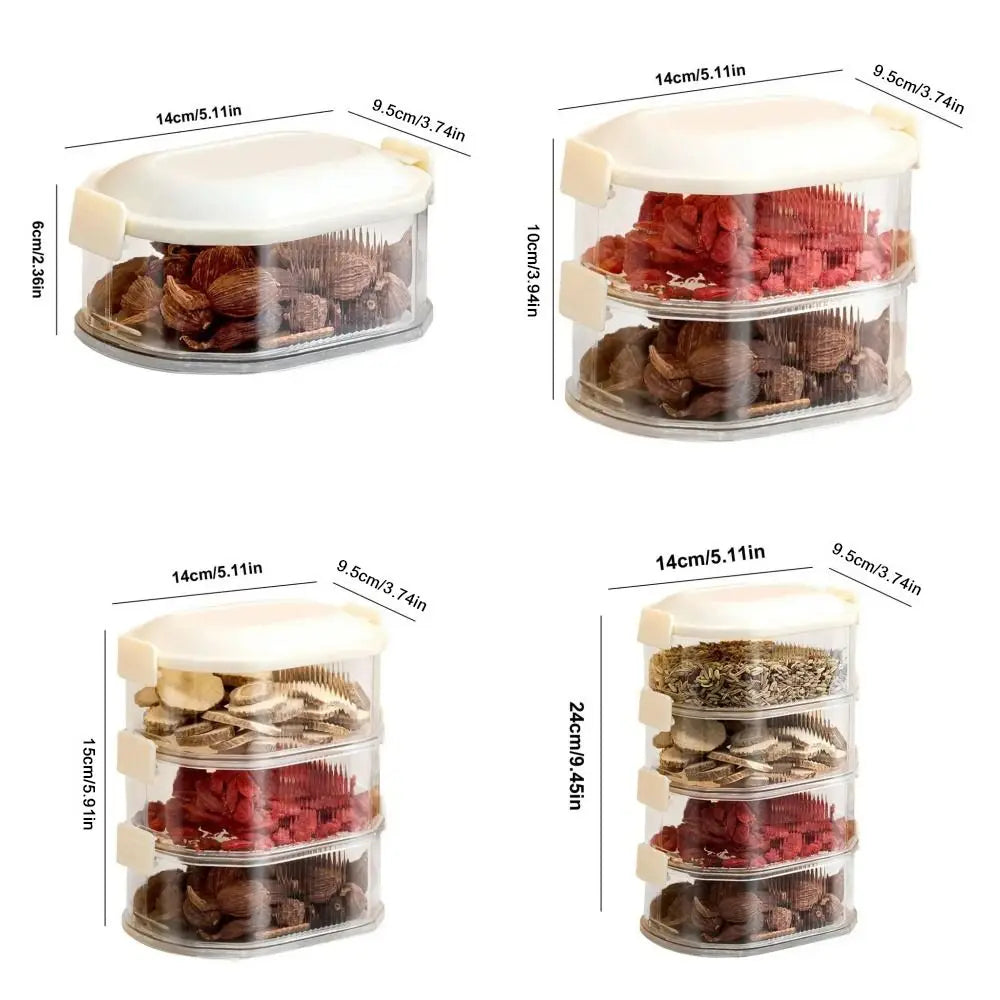 Stackable Spice Box Set with Lid