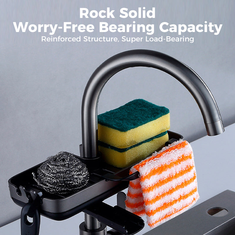Sink Rack | Speeds Up Sponge and Brush Drying | Clamp-On Mount | SinkSmart