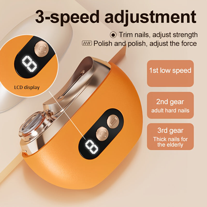 Electric Nail Clipper with Nail File