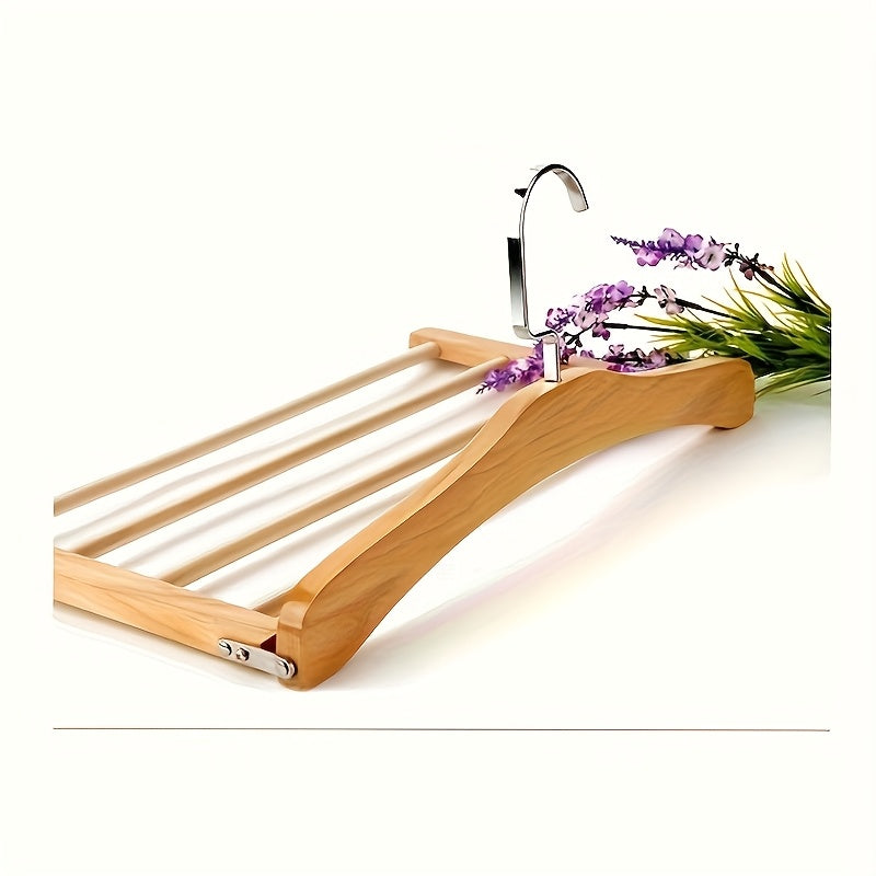 Set of 2 Multi-Layer Wooden Trouser Hangers