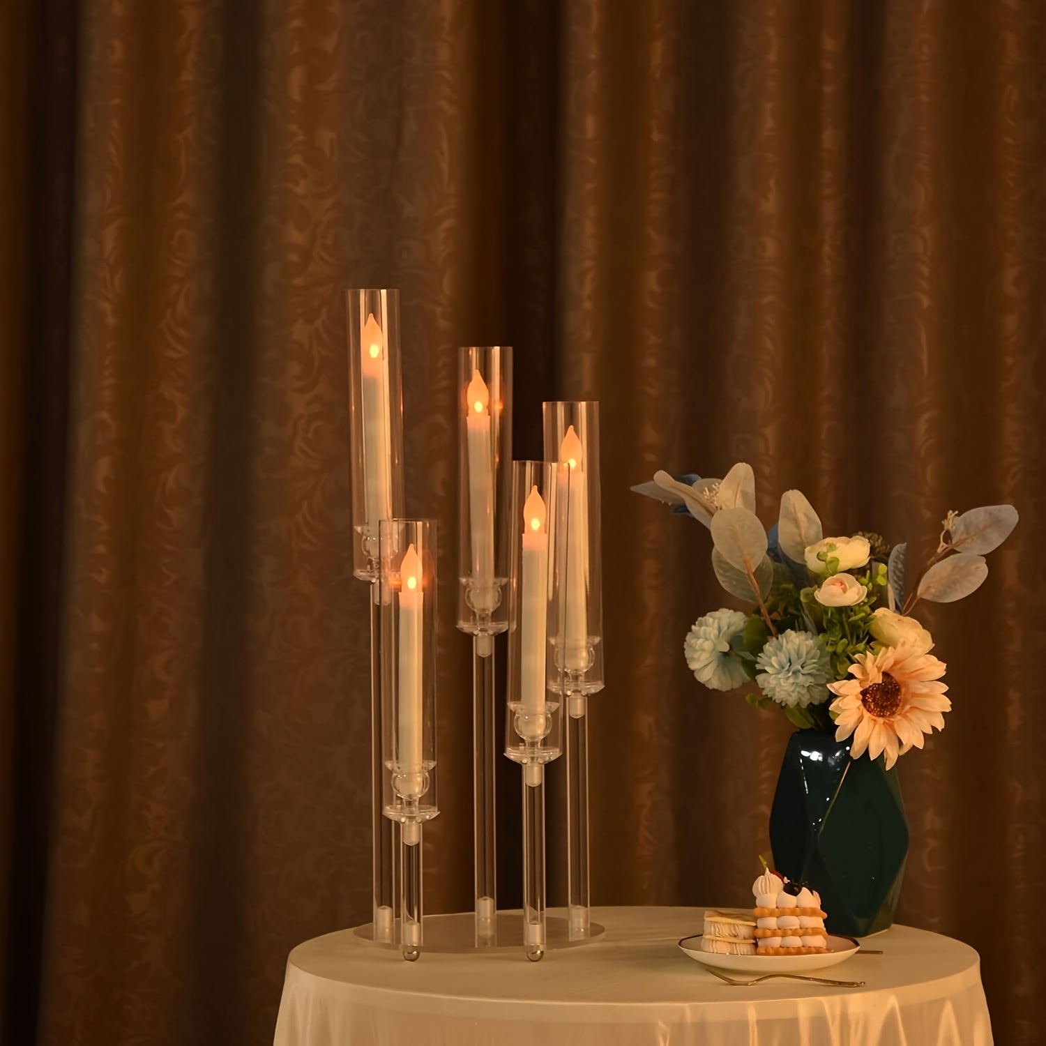 5-Arm Candle Holder — Enchant Your Home with Timeless Warmth and Sparkling Elegance