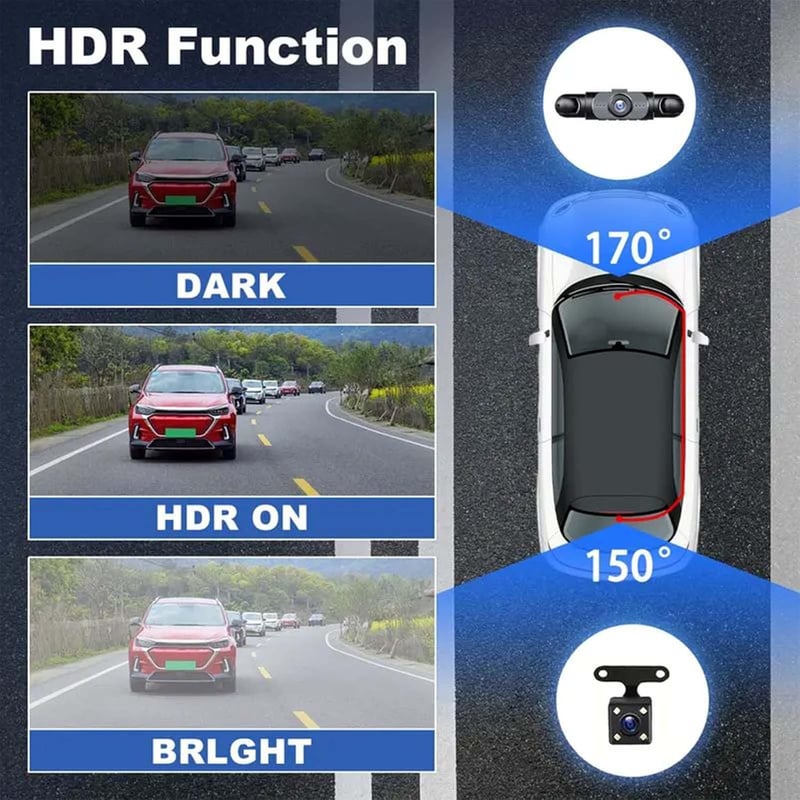 4-Channel Dashboard Camera – Comprehensive Protection for Worry-Free Driving
