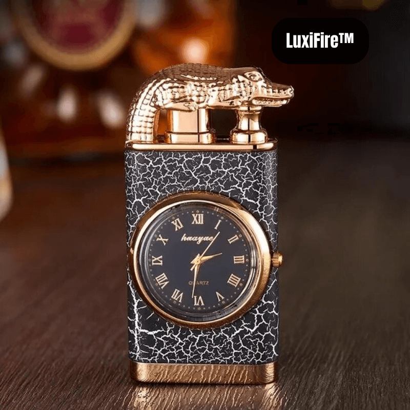 PyraLux™ Croc Flame — Ignite Your Legacy with Time and Power in Hand