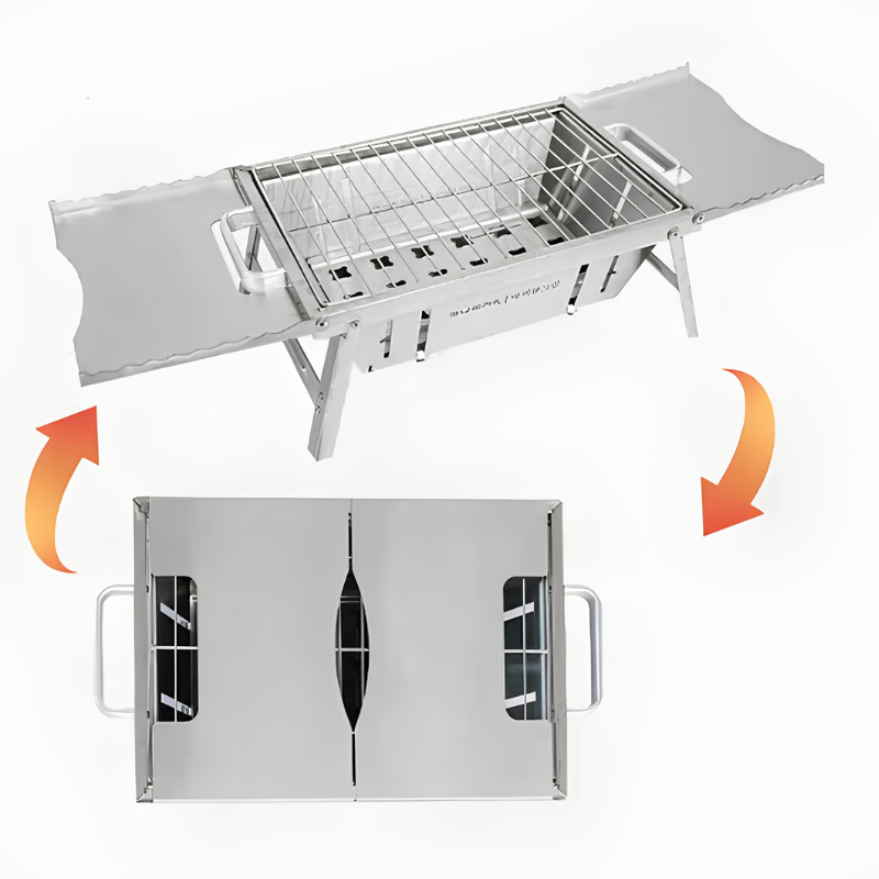 Compact Portable Grill for On-the-Go Use