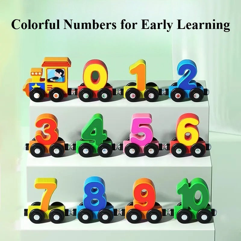MagnaTrain Number Pull Toy - Engaging Learning Game for Young Math Whizzes