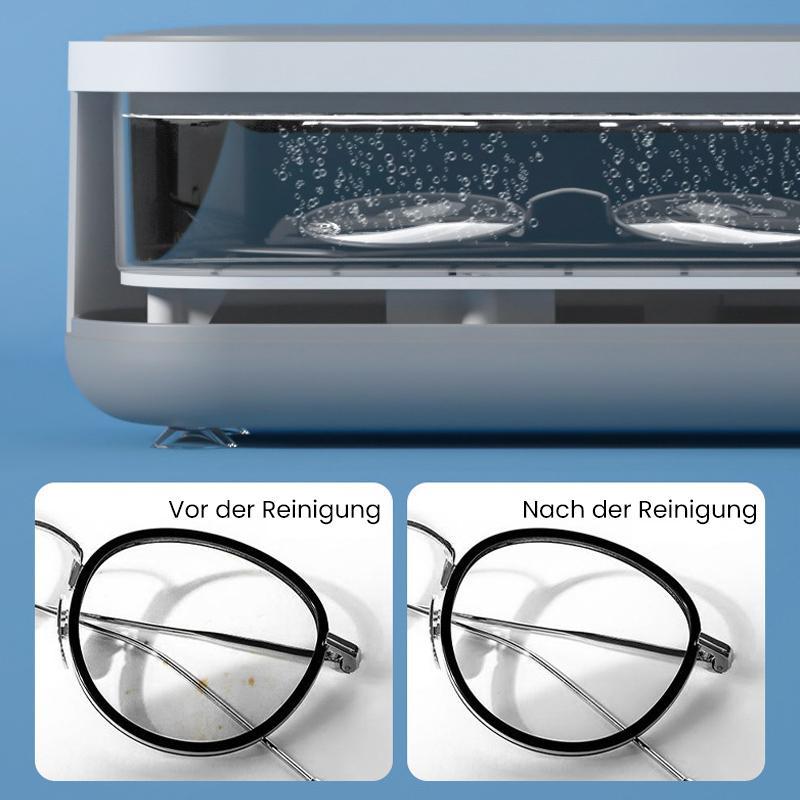 Ultrasonic Cleaner | 360° Thorough Cleaning | For Glasses & Jewelry | Portable | SonicPure