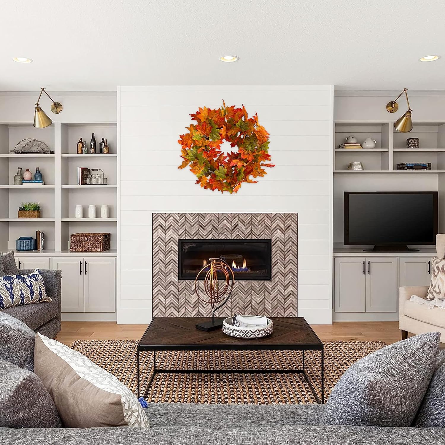 AmberHarvest™ Signature Wreath — Fill Your Home with Lasting Warmth and Fall’s Cozy Magic