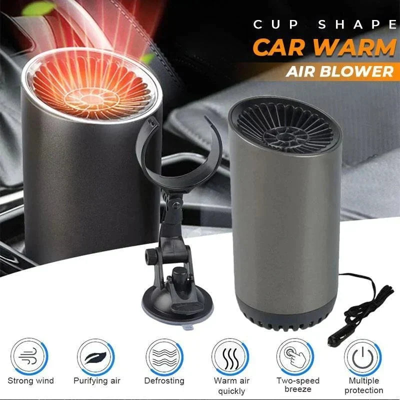 Compact Vehicle Heater and Windshield De-icer – Rapid Heating for Winter Safety