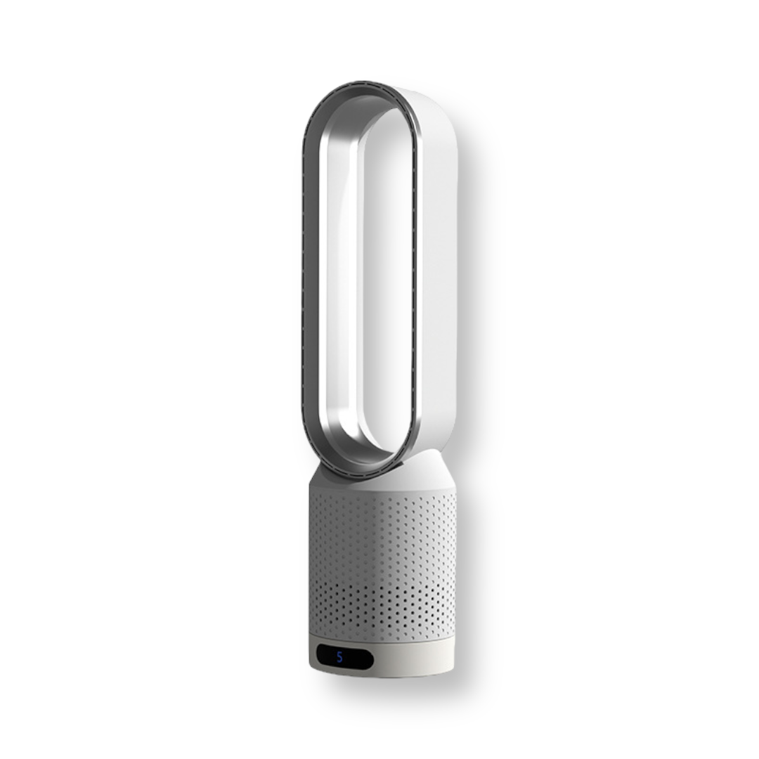 Bladeless Air Cooler and Purifier with 8 Cooling Speeds and 90° Oscillation