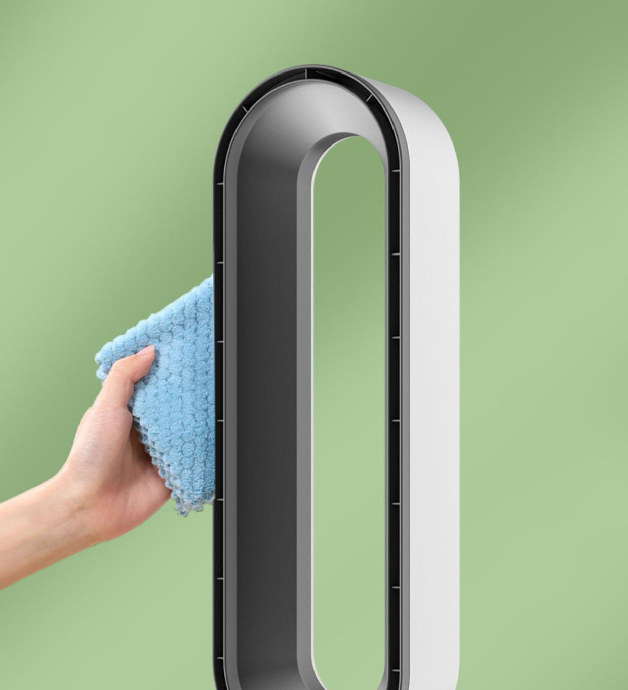 Smart Air Purifier Fan with Bladeless Design and 3-in-1 Cooling