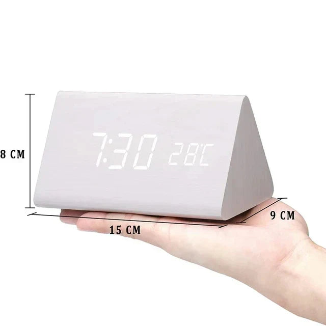 Voice-Controlled LED Clock – Sleek Design for Minimalist Spaces