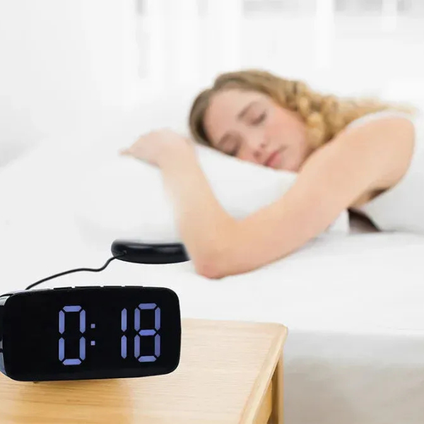 Alarm Clock with Bed Shaker – Loud Vibrating Alarm for Deep Sleepers