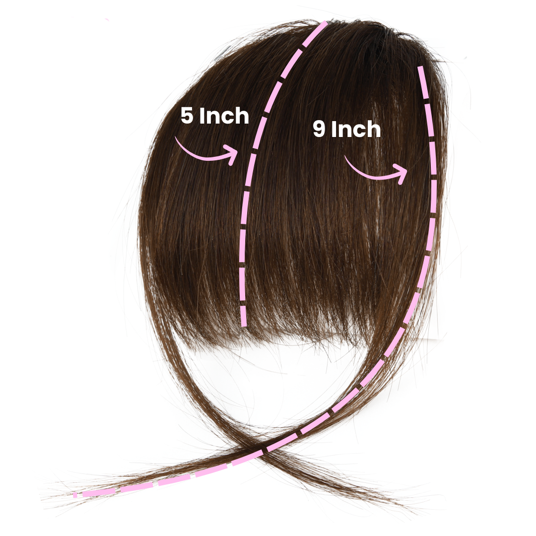 Arvilaro Clip-On Bangs (100% Real Hair)