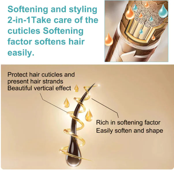 KeraGlide™ - Keratin Hair Straightening Cream | 1+1 FREE