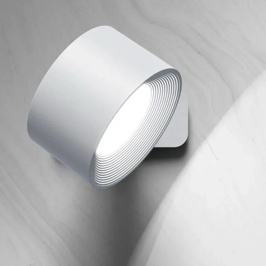 Wireless Wall Lamp with 360-Degree Rotation, USB Rechargeable, 3 Brightness Settings