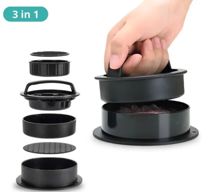 Burger Press with Twist Lock for Ideal Patties