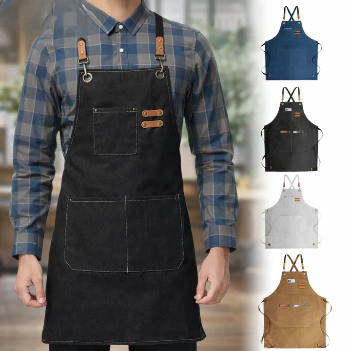 Canvas Craft Apron | Crossback Straps | Tool Accessory Pockets | HandHaven