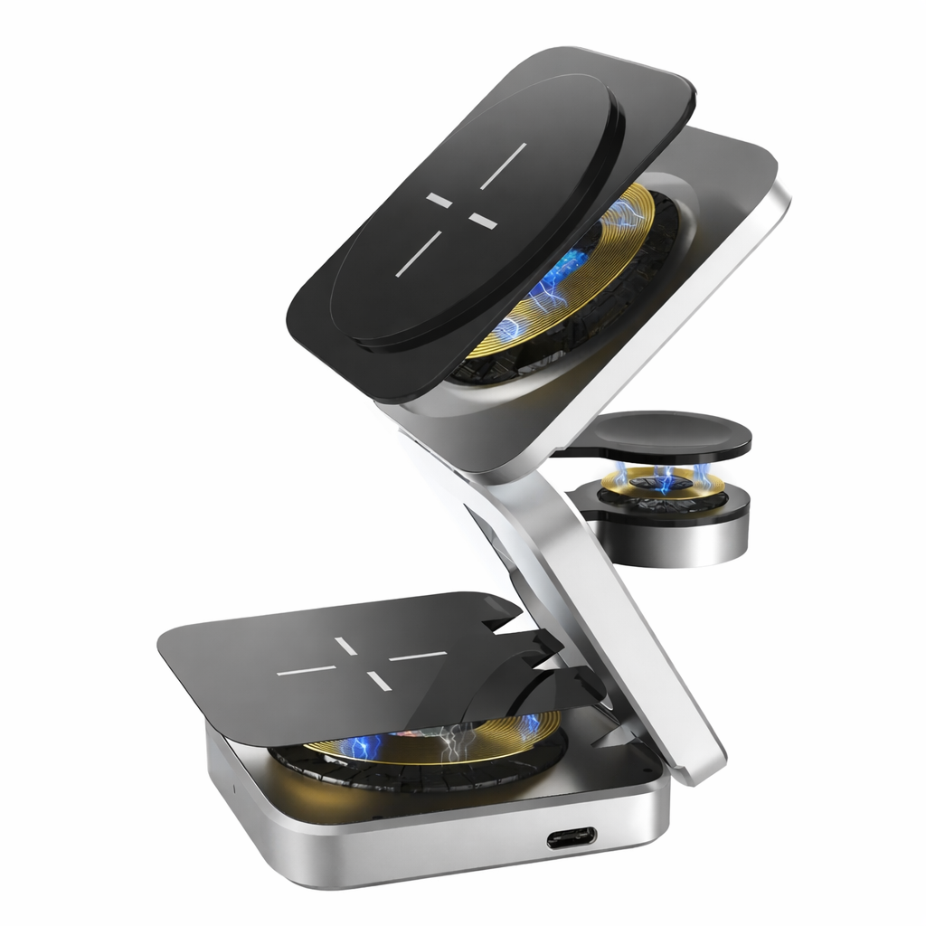 3-in-1 Wireless Charging Station for Phone and Watch