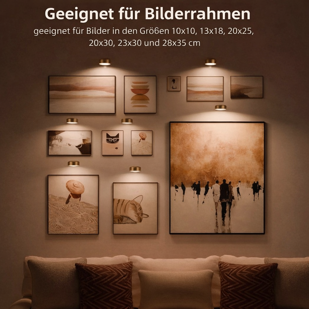 Magnetic LED Light for Stylish Artwork Illumination