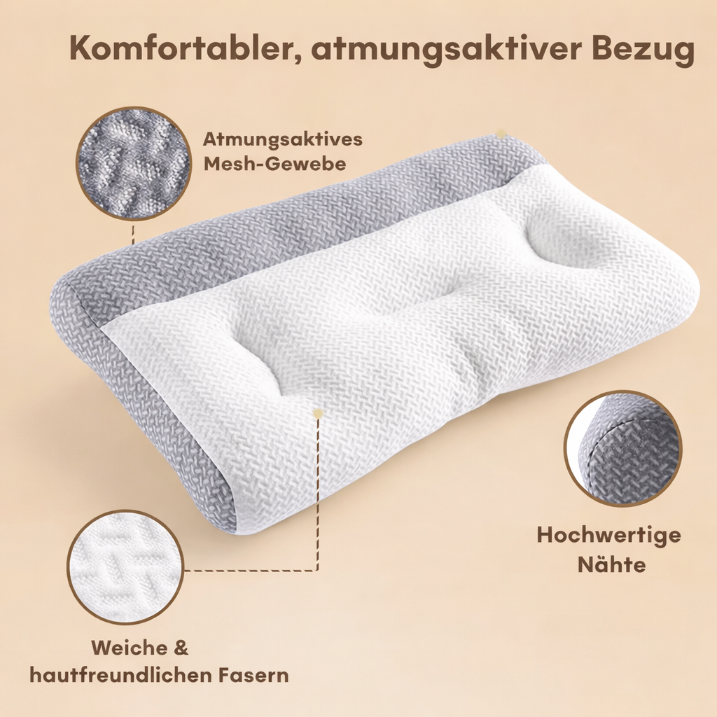 Ergonomic Neck Support Pillow 40x60 cm
