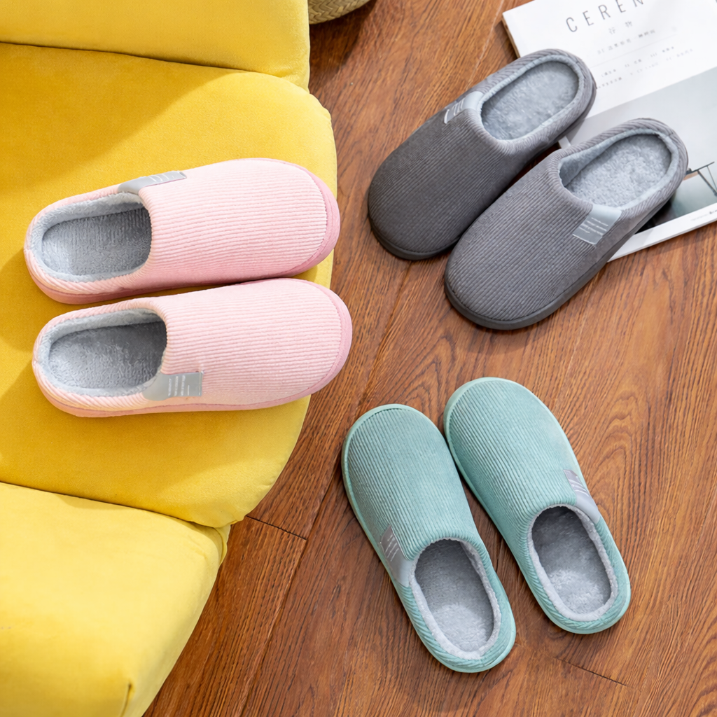 Cozy Slippers in Amber - Experience Embracing Warmth for Cold Days