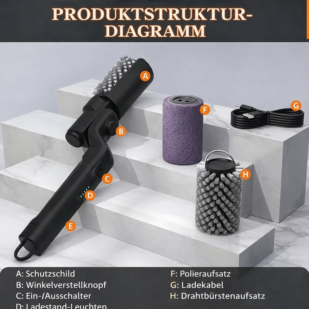 PowerBrush - Effortless Grill Cleaning for a Shiny Finish in Minutes!