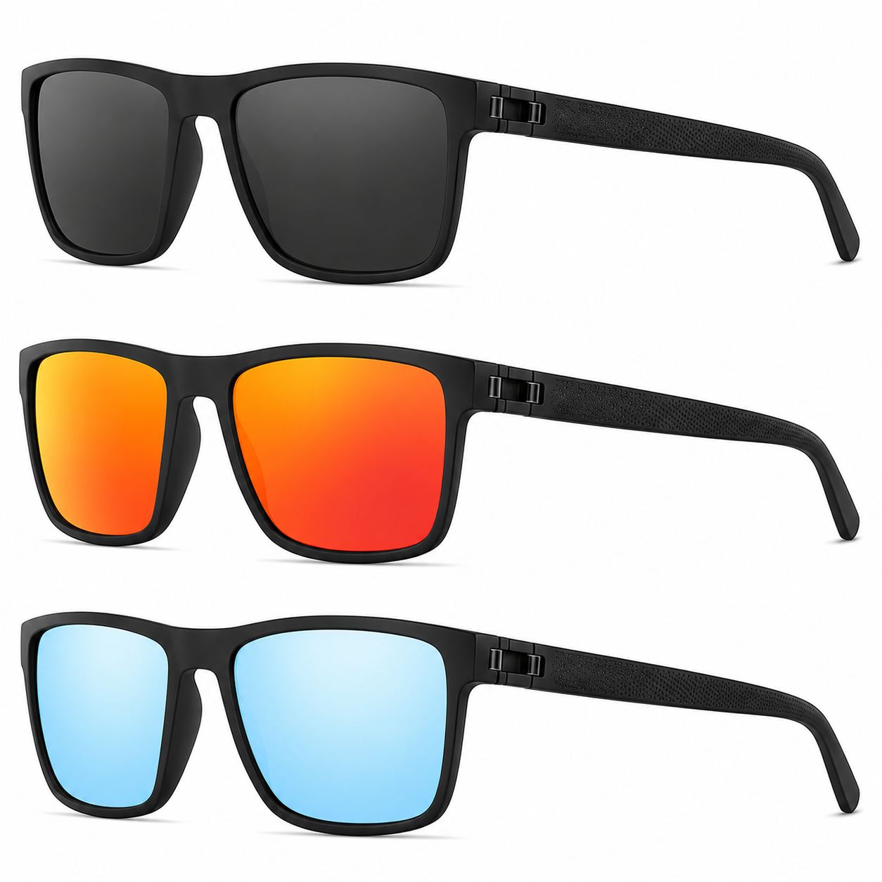 Set of 3 UV400 Polarized Sunglasses