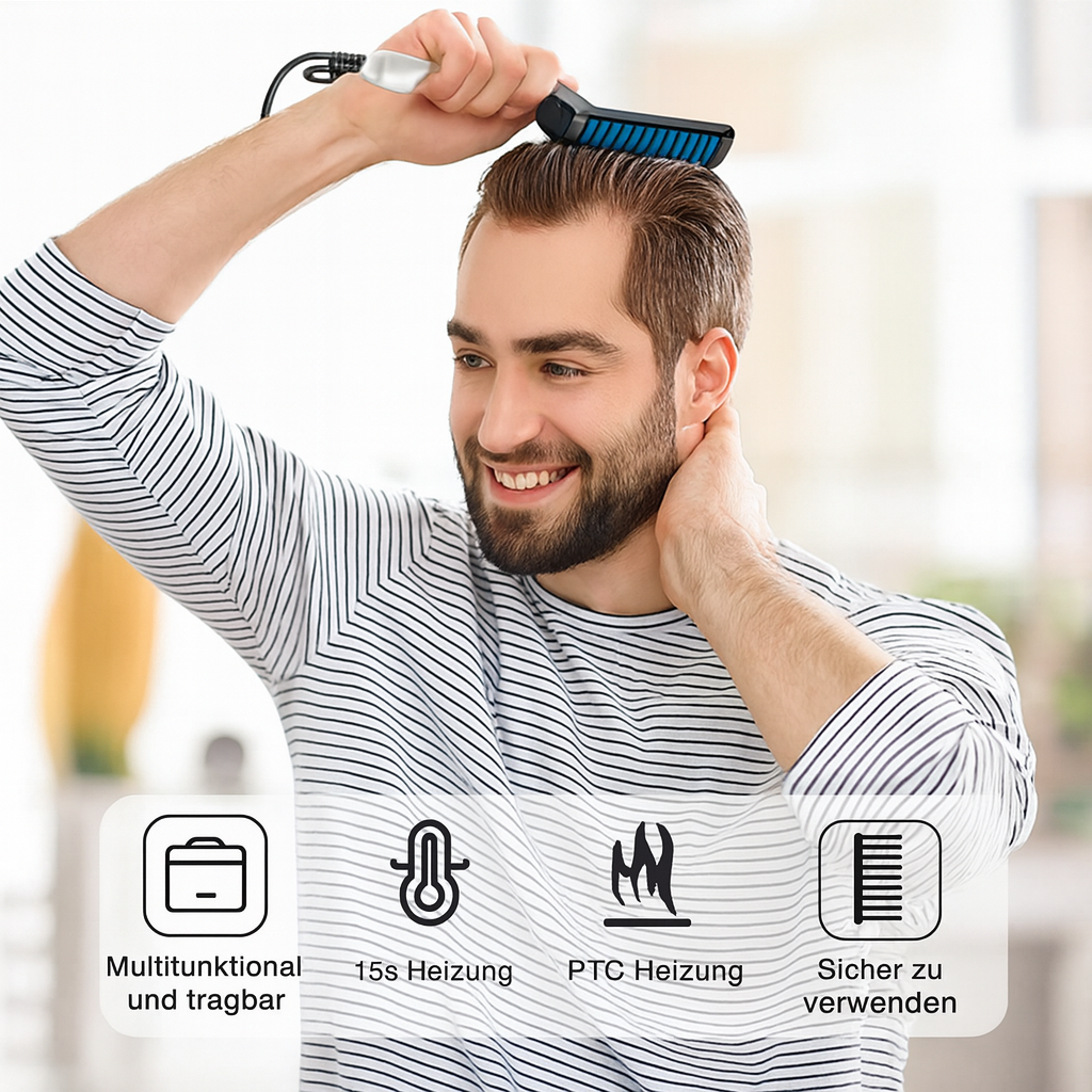 Quick Styling for Beard and Hair – Smooth Finish
