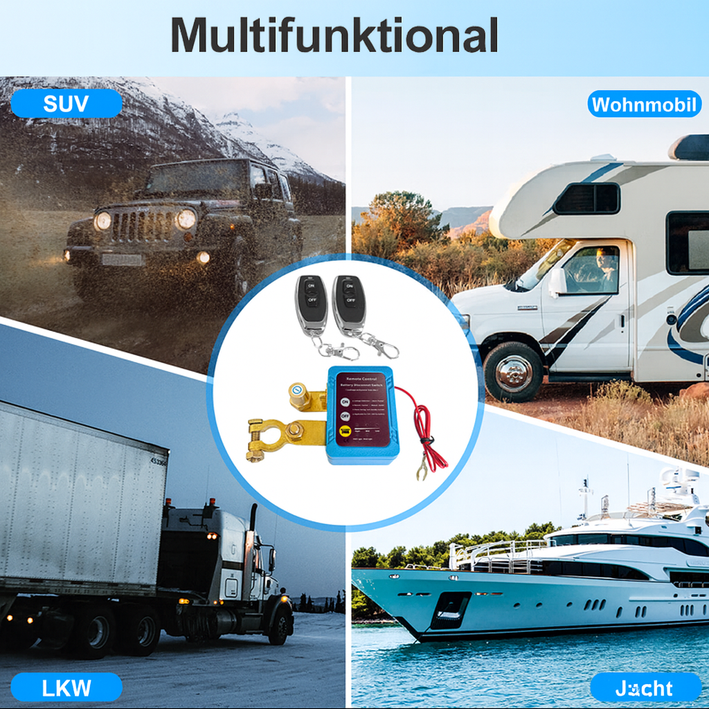 Remote-Controlled Battery Disconnect Switch for Vehicles