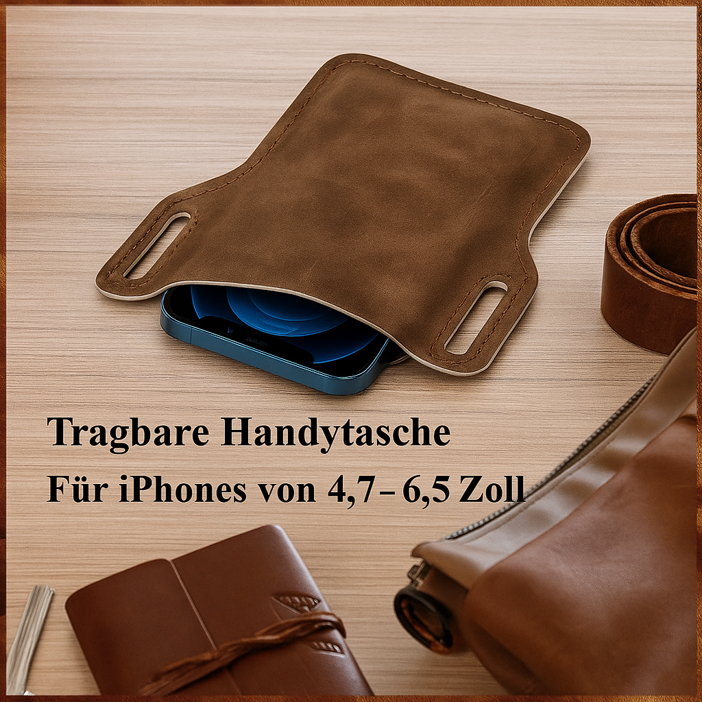 Elegant Leather Belt Bag for Your Smartphone