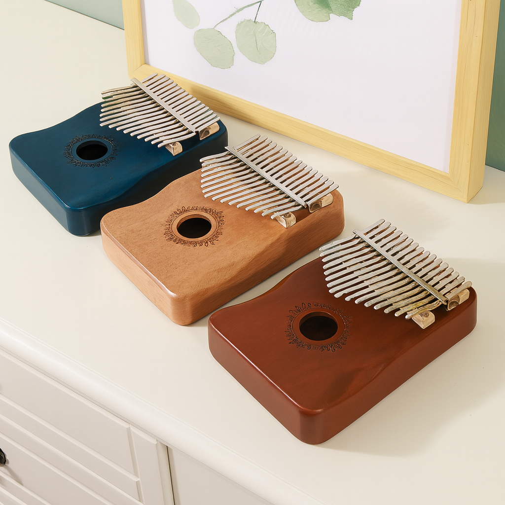 Kalimba Musical Instrument – Soothing Sounds from Natural Mahogany