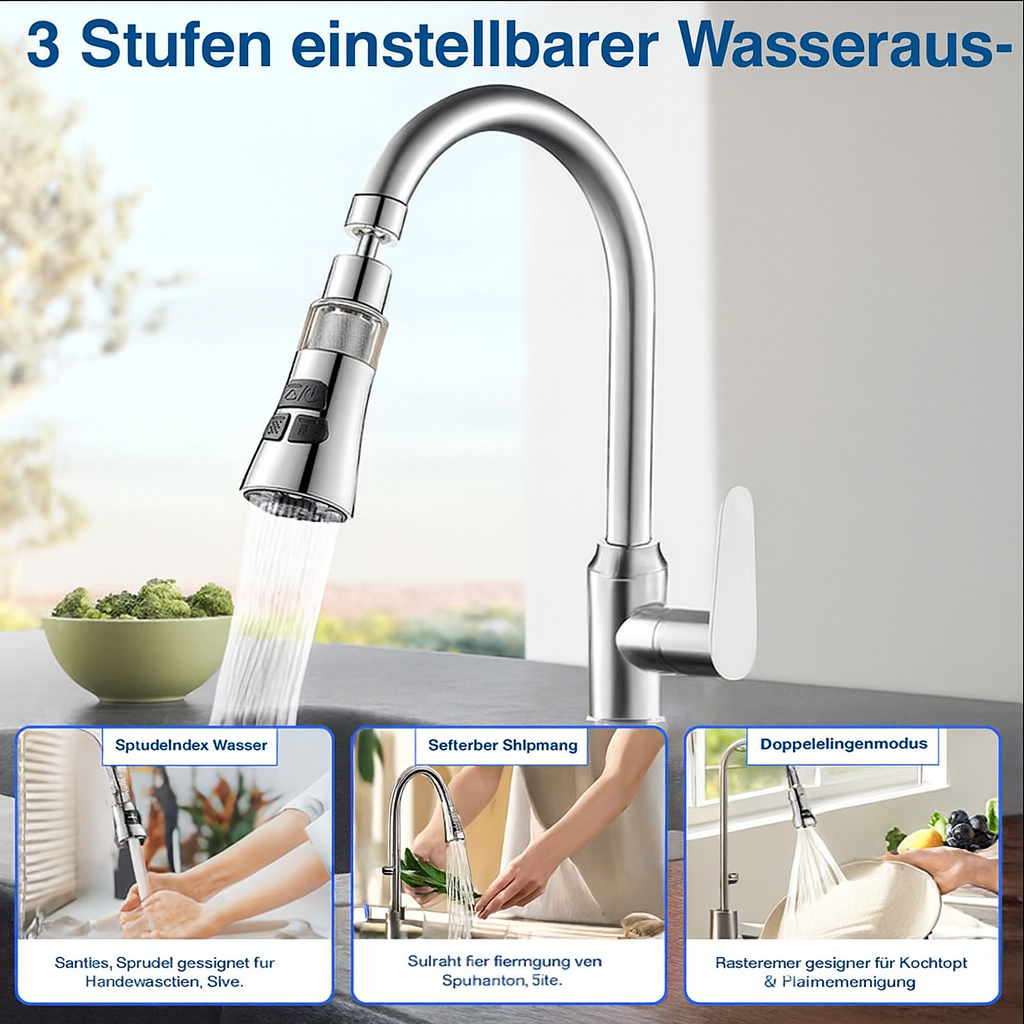 Smart Water Faucet Adapter for Enhanced Efficiency