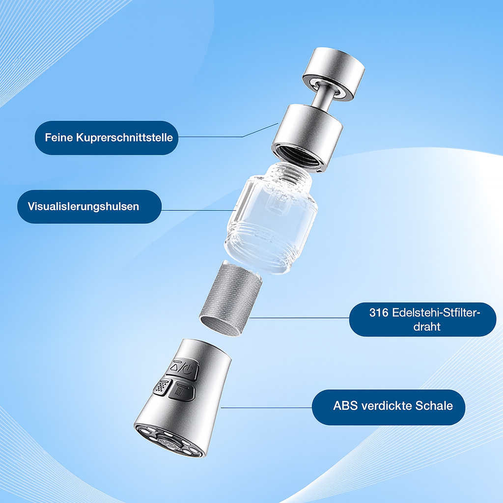 Smart Water Faucet Adapter for Enhanced Efficiency