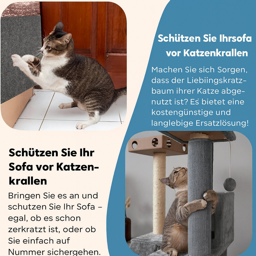 Furniture Protector Mat with Grip – Reduces Scratching Instincts