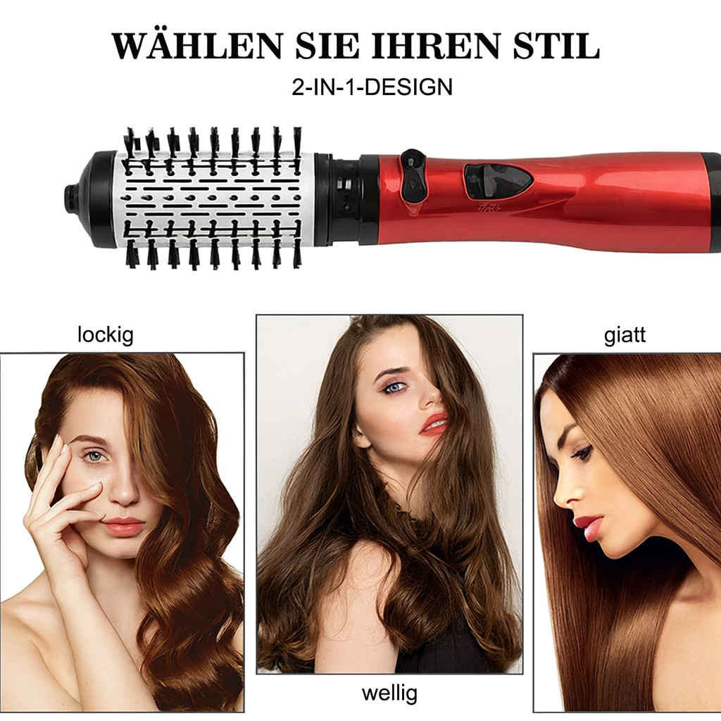 3-in-1 Rotating Brush, Hair Dryer & Styler