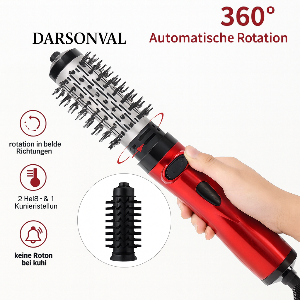 3-in-1 Rotating Brush, Hair Dryer & Styler