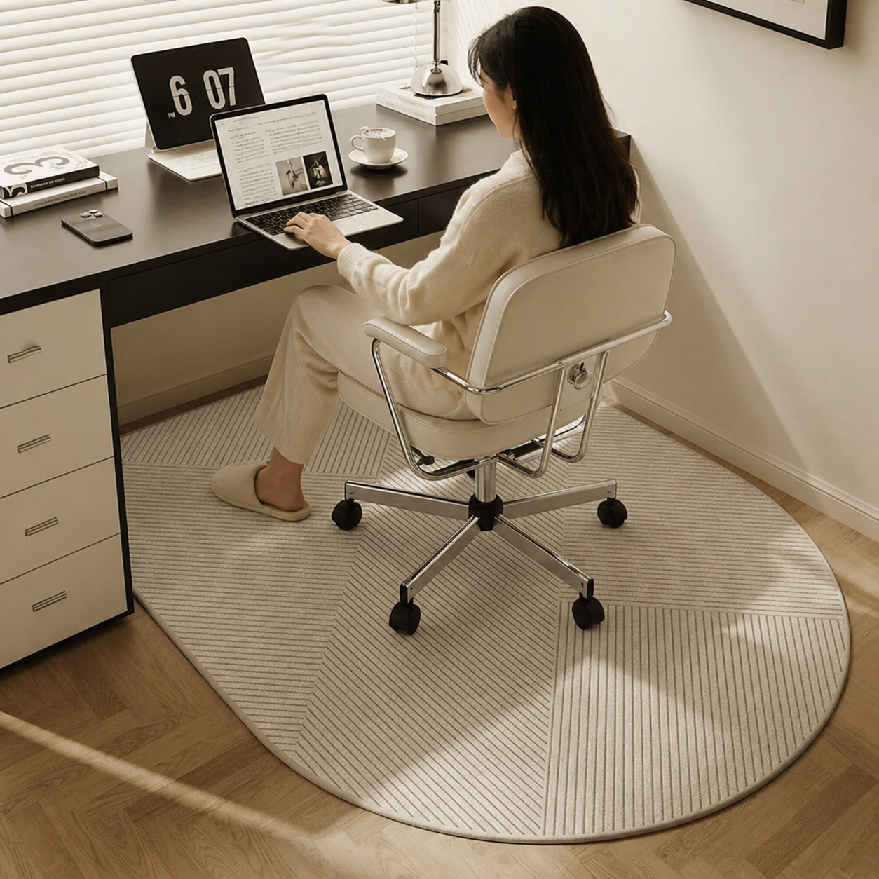 Office Chair Mat with Loop Pile – Floor Protection