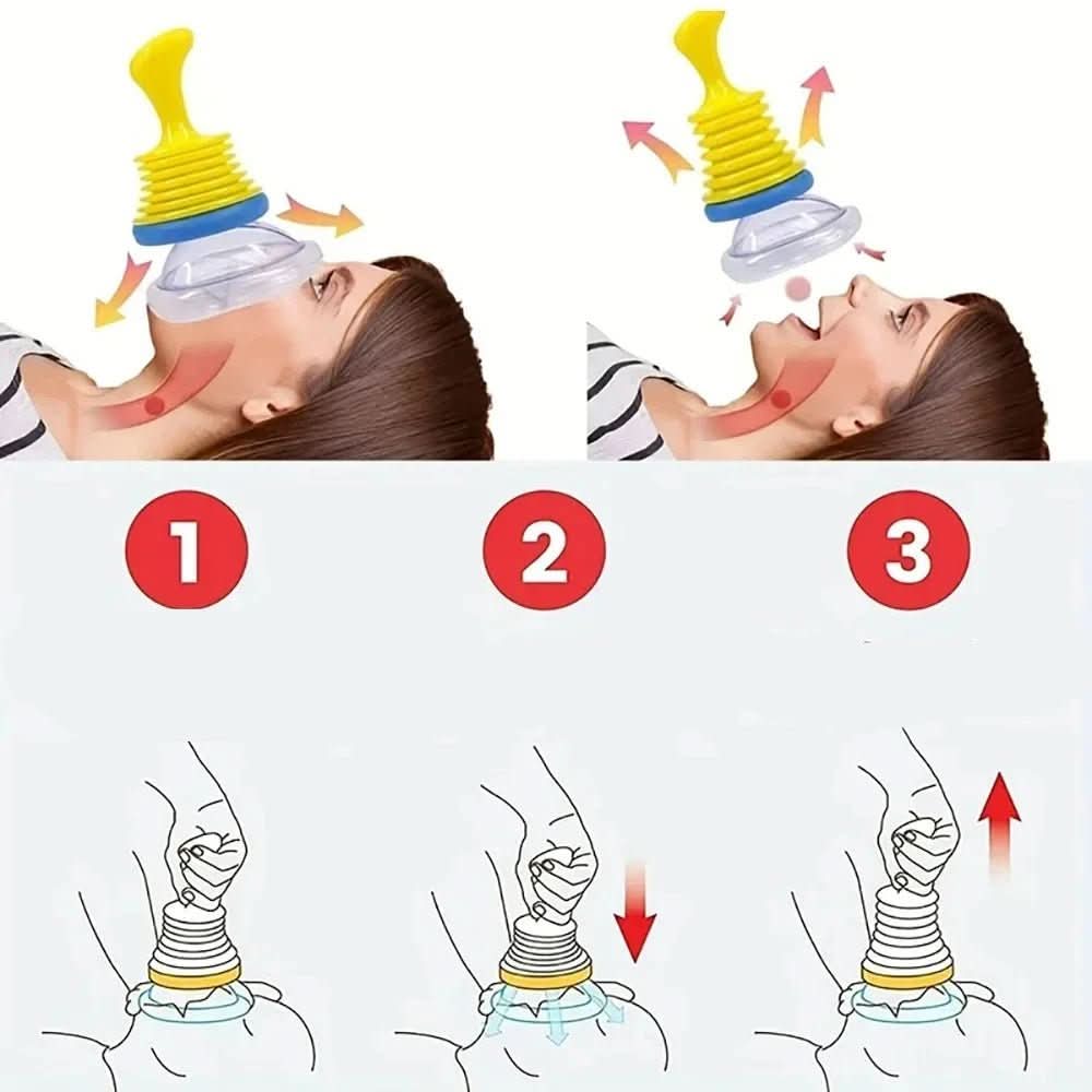 Compact Emergency Kit with Anti-Choking Device for Airway Assistance