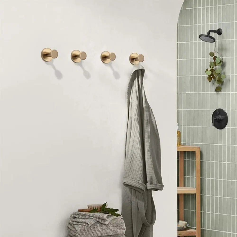 (1 + 1 Free) Gleaming Haven: Luxury Stainless Hooks