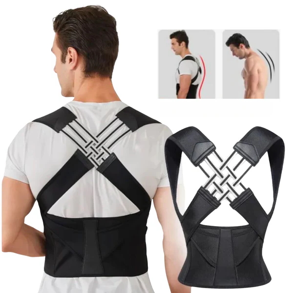 Adjustable Neck and Back Support Brace for Discreet Posture Correction