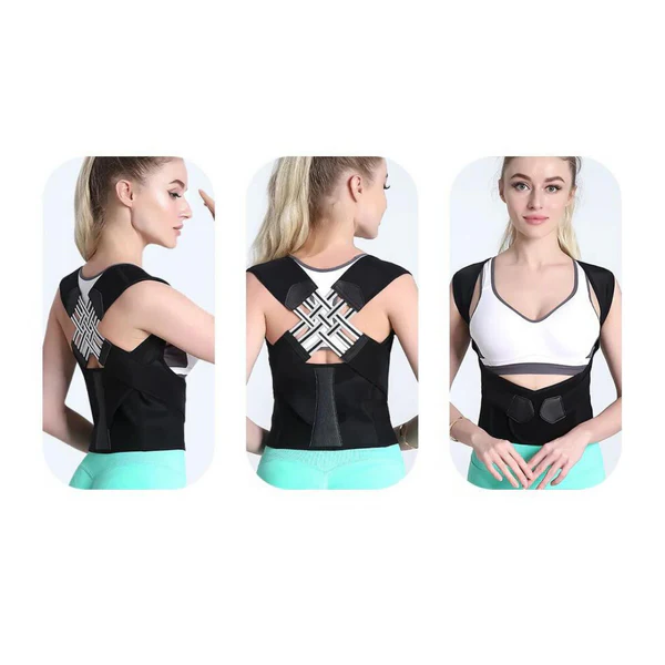 Adjustable Neck and Back Support Brace for Discreet Posture Correction
