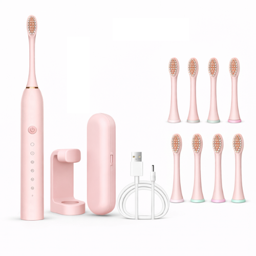 Electric Toothbrush with 6 Cleaning Modes, Rechargeable via USB