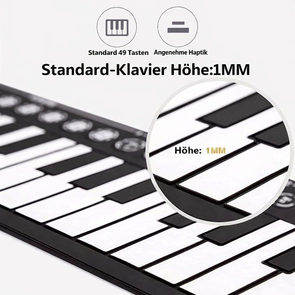 Portable Roll-Up Piano - Play Your Music Anytime, Anywhere