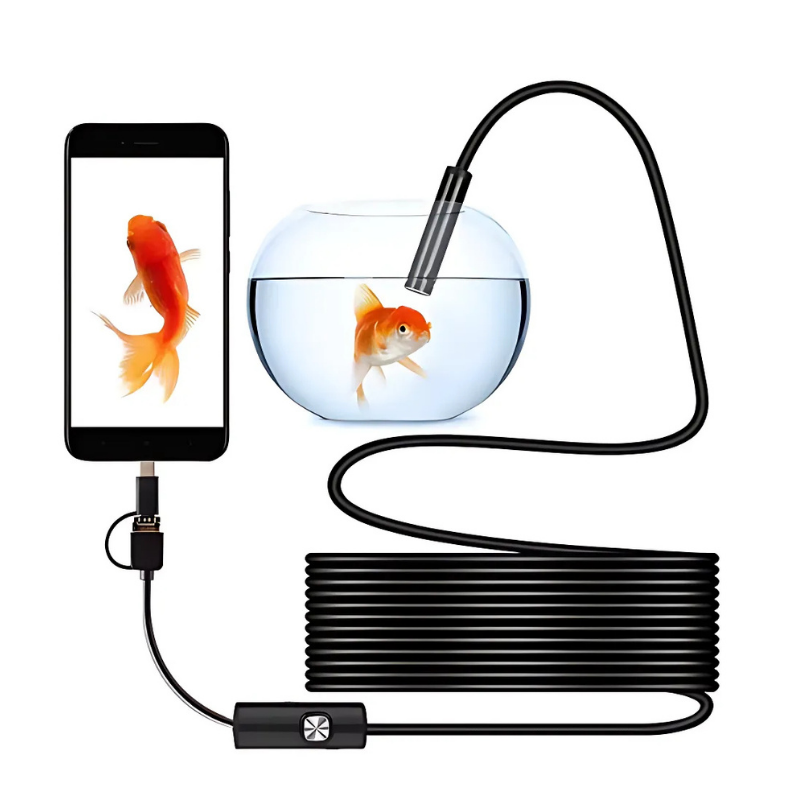 Endoscope Lens | Bendable Inspection in Narrow Areas | Variable LED Illumination | ScopeFlex